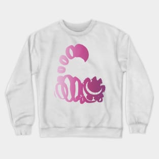 Cheshire Cat Ombre Silhouette Crewneck Sweatshirt